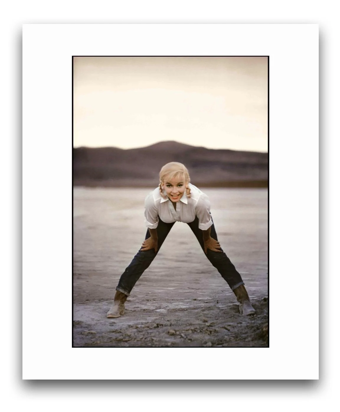 Limited edition print: Marilyn Monroe in the Nevada Desert, 1960